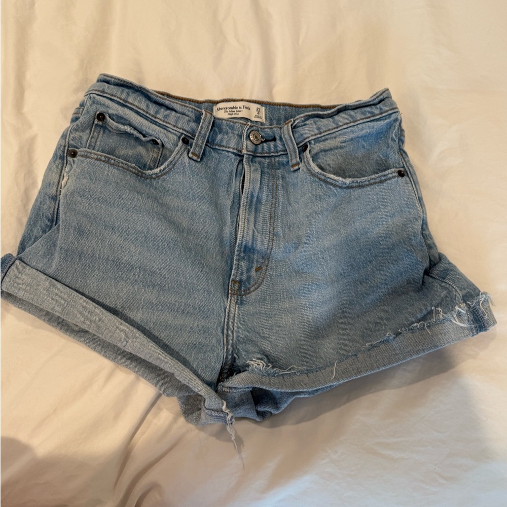 Abercrombie & Fitch Classic Blue Denim Shorts